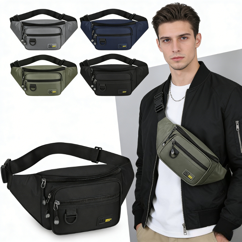 Motorcycle Gear Wardrobe - Large Capacity Waterproof Waist Bag Durable