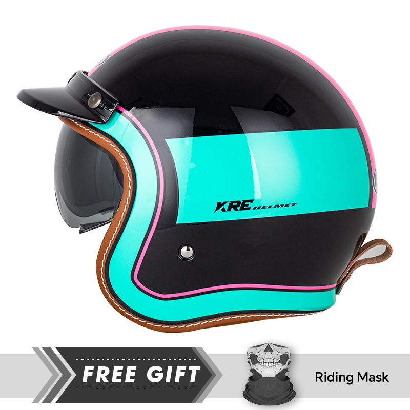 Adult Motorcycle Helmet Vintag - Motorcycle Gear Store ulasan dan harga