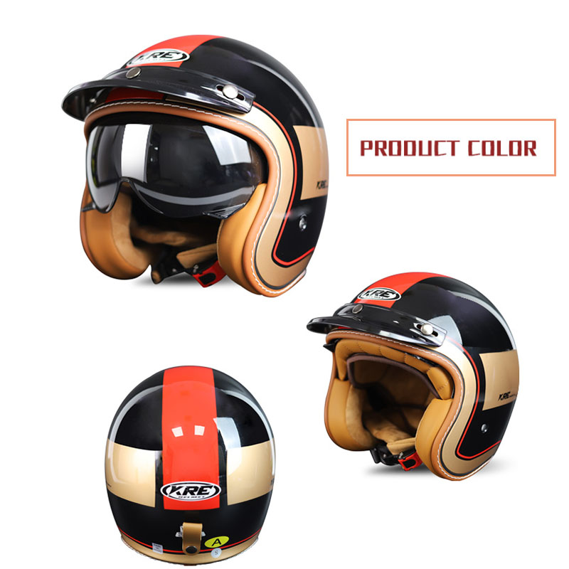 Adult Motorcycle Helmet Vintag - Motorcycle Gear Store ulasan dan harga