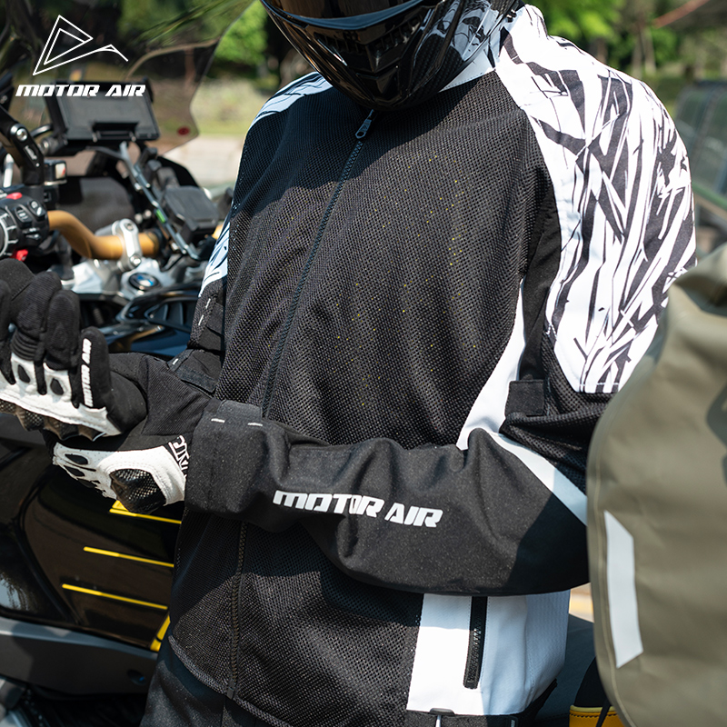 Black&White Motorcycle Jacket  - Motorcycle Gear White ulasan dan harga