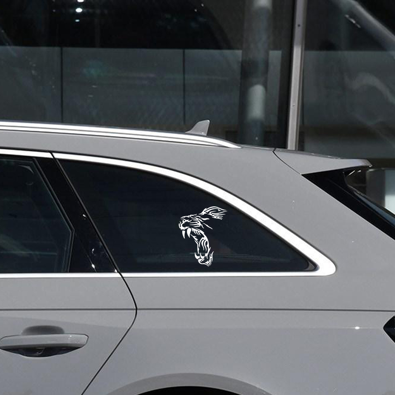 YAWN LION Funny Vinyl Decals M - Motorcycle Gear White ulasan dan harga