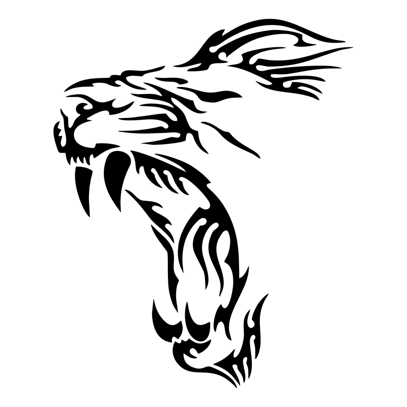 YAWN LION Funny Vinyl Decals M - Motorcycle Gear White ulasan dan harga