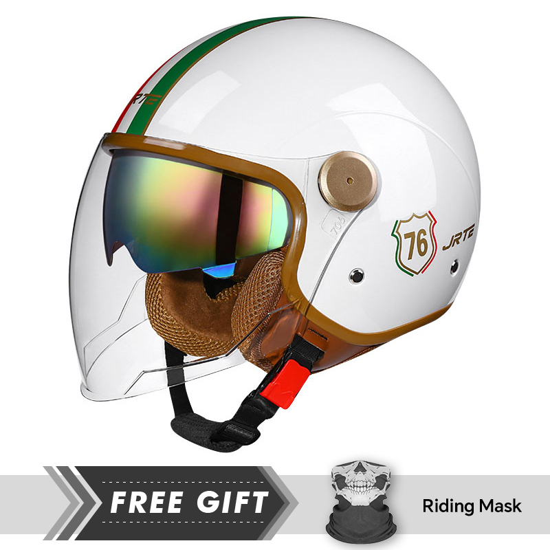 Bright WhiteOpen Face Motorcyc - Motorcycle Gear Store ulasan dan harga