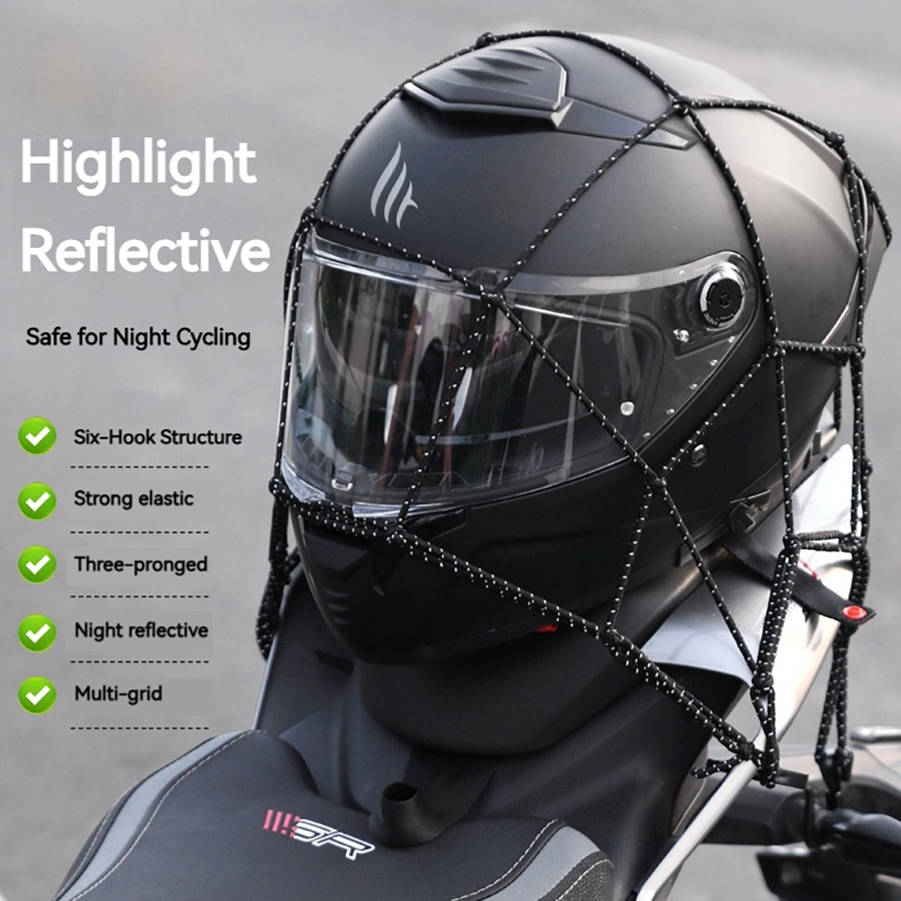 6 Hooks Luggage Net Protective - Motorcycle Gear Wardrobe ulasan dan harga