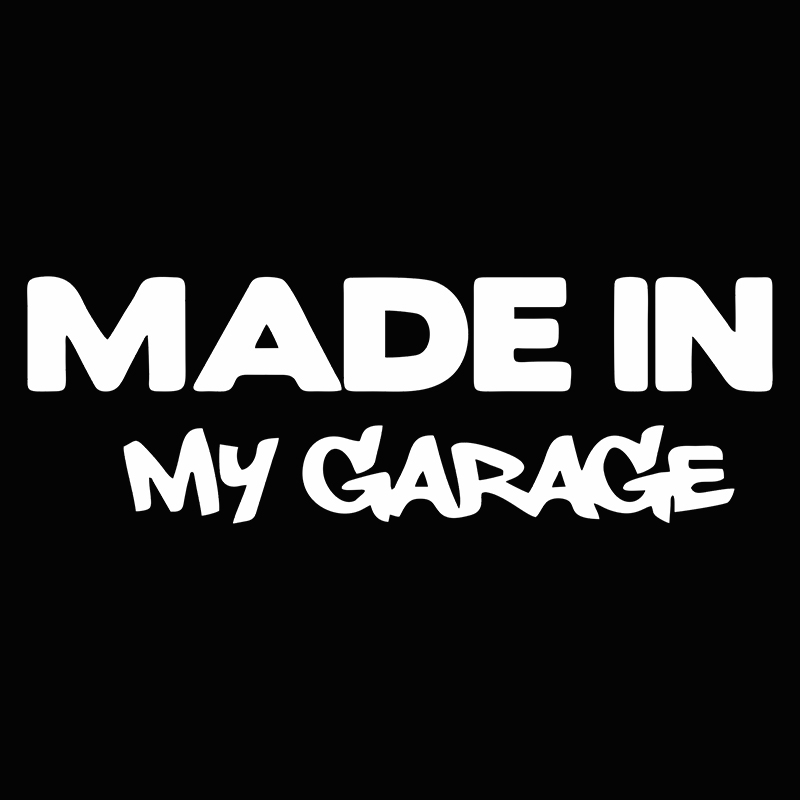1pc MADE IN MY GARAGE Funny Ca - Motorcycle Gear White ulasan dan harga