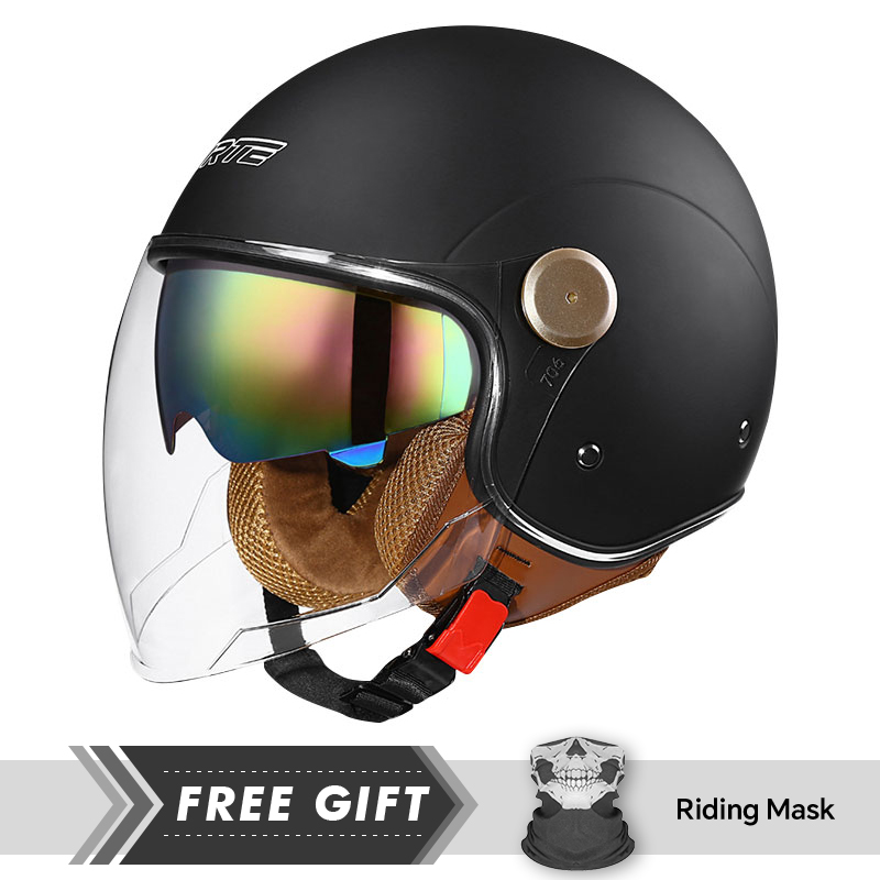 Matte Black Double Lens Open F - Motorcycle Gear Store ulasan dan harga