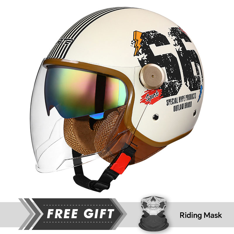 Matte Black Double Lens Open F - Motorcycle Gear Store ulasan dan harga