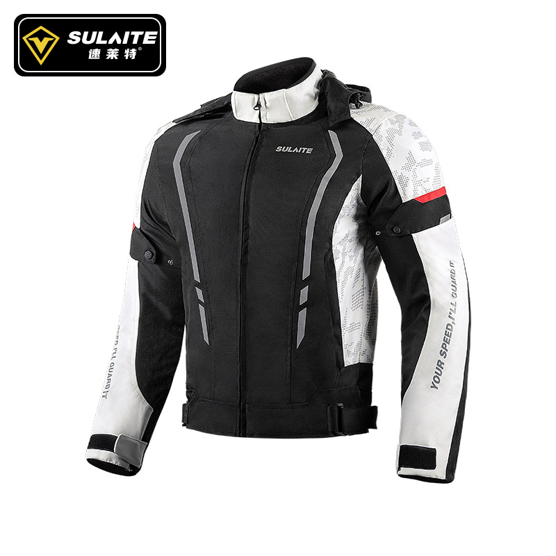 SULAITE Motorcycle Riding Jack - Motorcycle Gear White ulasan dan harga