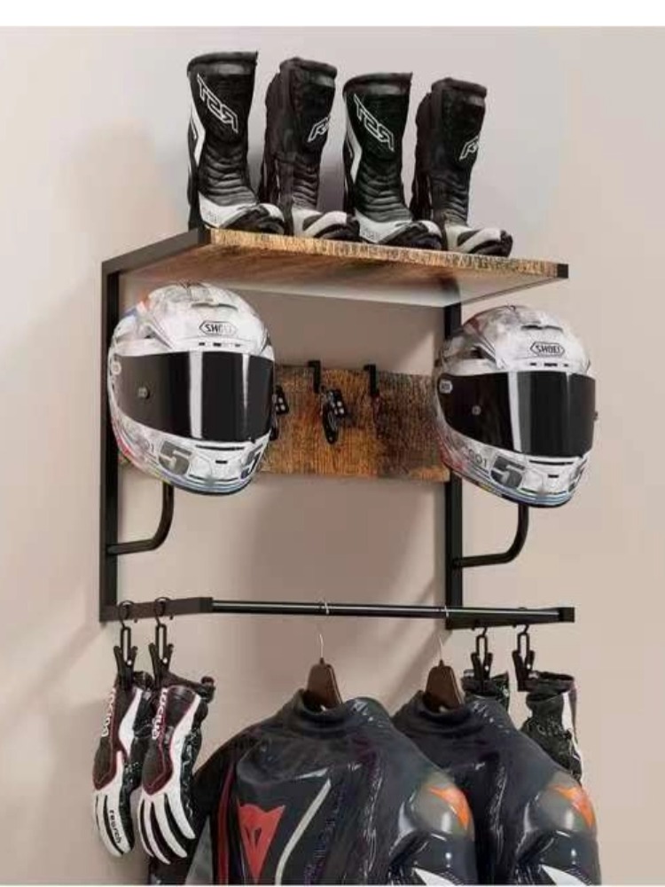 Motorcycle Helmet Wall Mount D - Motorcycle Gear Display Rack ulasan dan harga