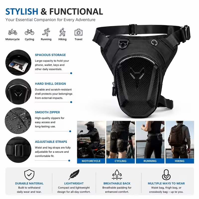 Motorcycle Leg Tank Bag Waterp - Motorcycle Gear Wardrobe ulasan dan harga